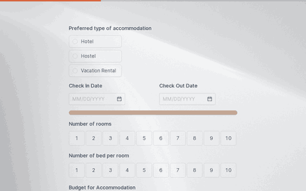 Accommodation form page preview