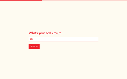 Email form page preview