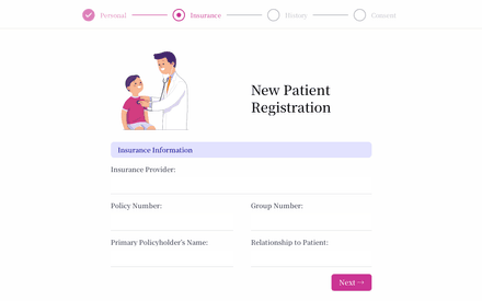 Insurance form page preview