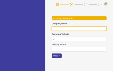 Company form page preview