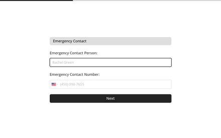 Emergency form page preview