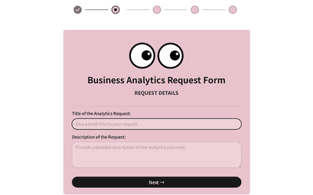 Request form page preview