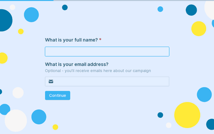 Name form page preview