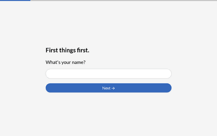 Name form page preview