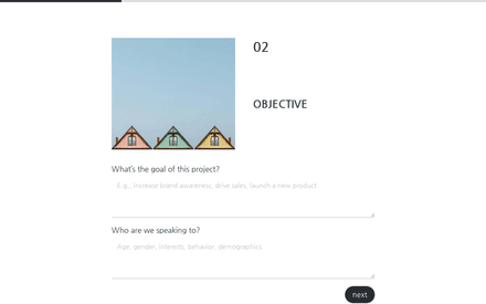 Objective form page preview