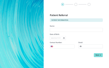 Patient form page preview