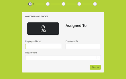 Employee form page preview