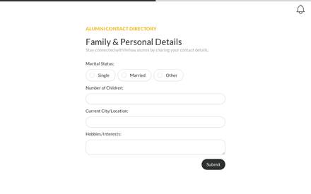 Family form page preview