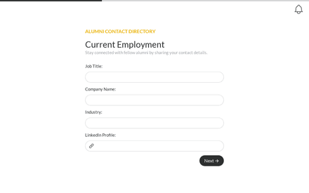 Employment form page preview