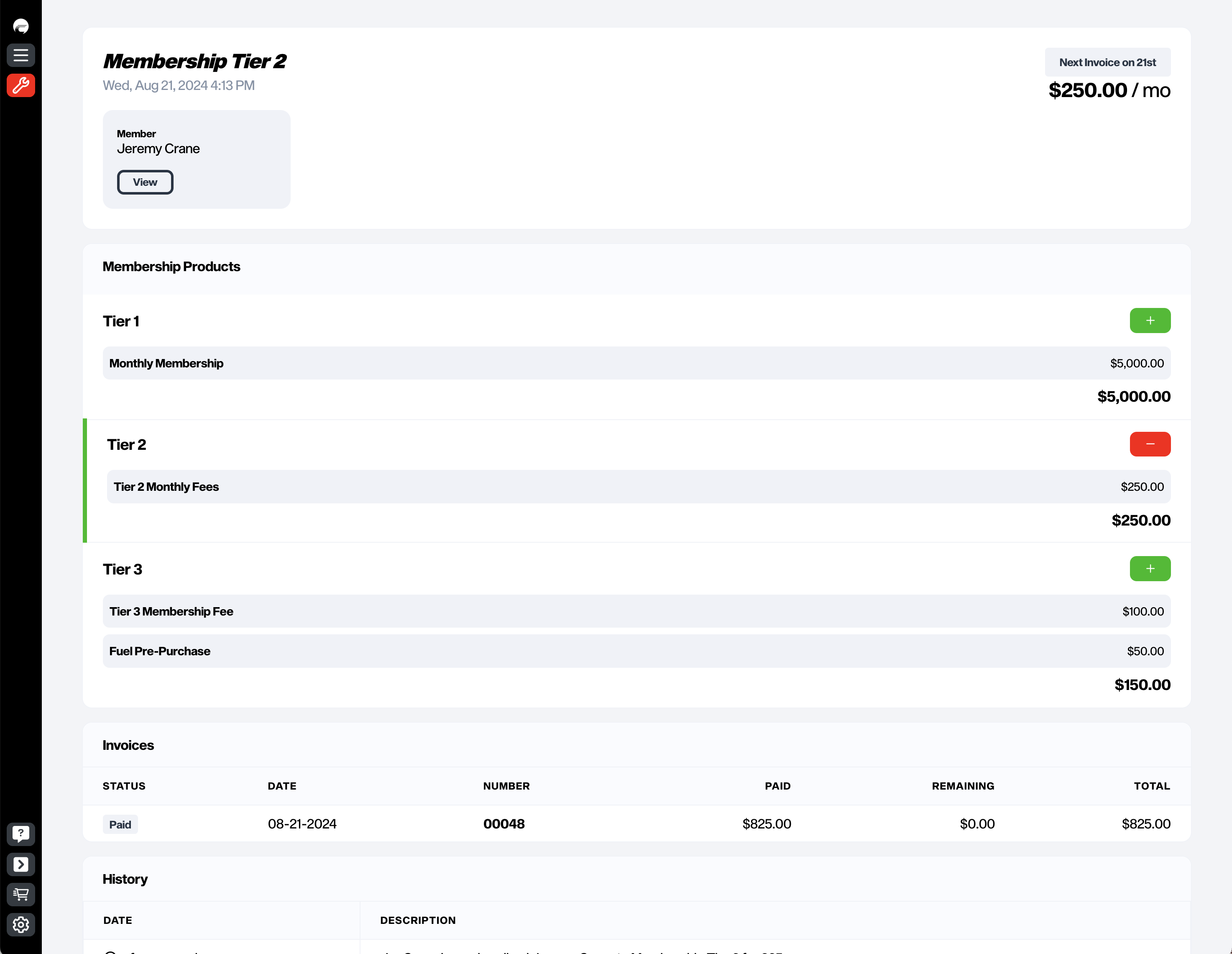 Pocket Launches Memberships Module