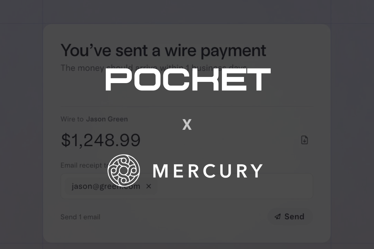 Pocket Launches Commission Payment Tracking with Mercury ACH