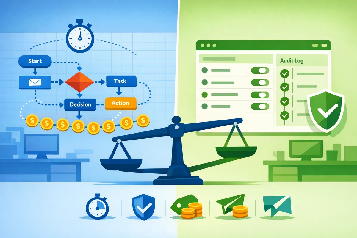 splitscreen comparing draganddrop editor versus dashboardnative allowlist management