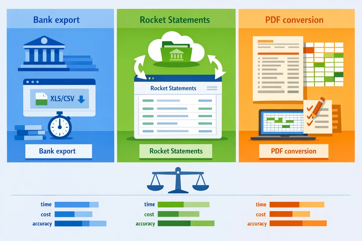 HSBC UK Statements to Excel/CSV: Export vs Live Sync vs PDF Conversion ...