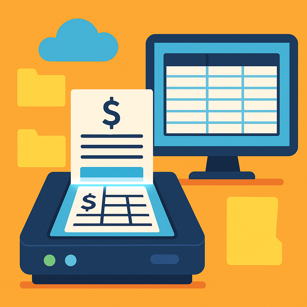 ocr technology scanning a financial document