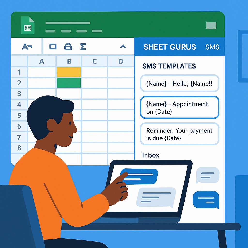 dynamic sms templates in google sheets