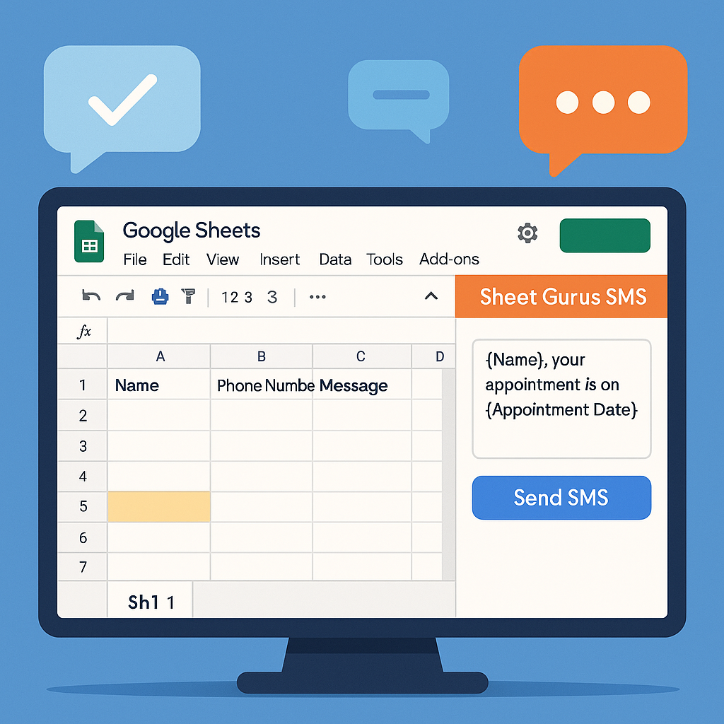 google sheets sms integration workflow