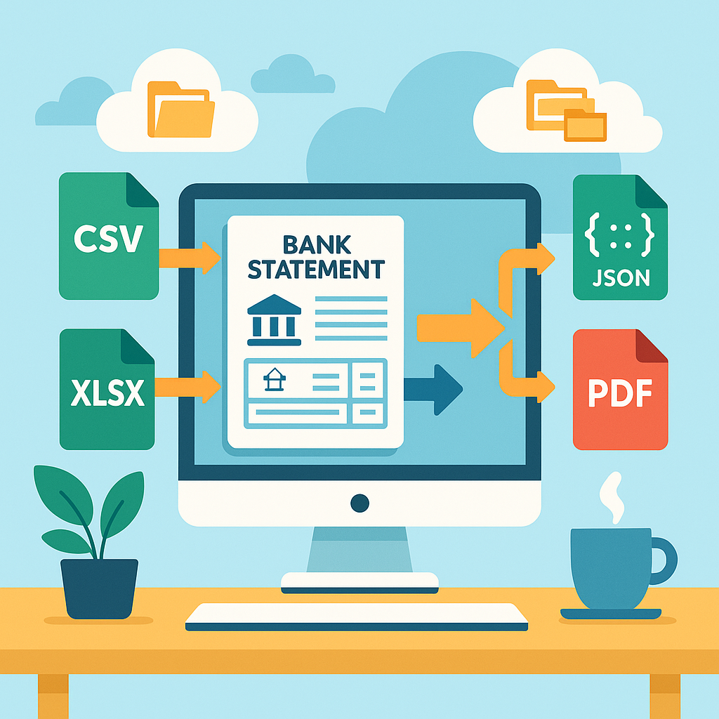 Bank statement automation process