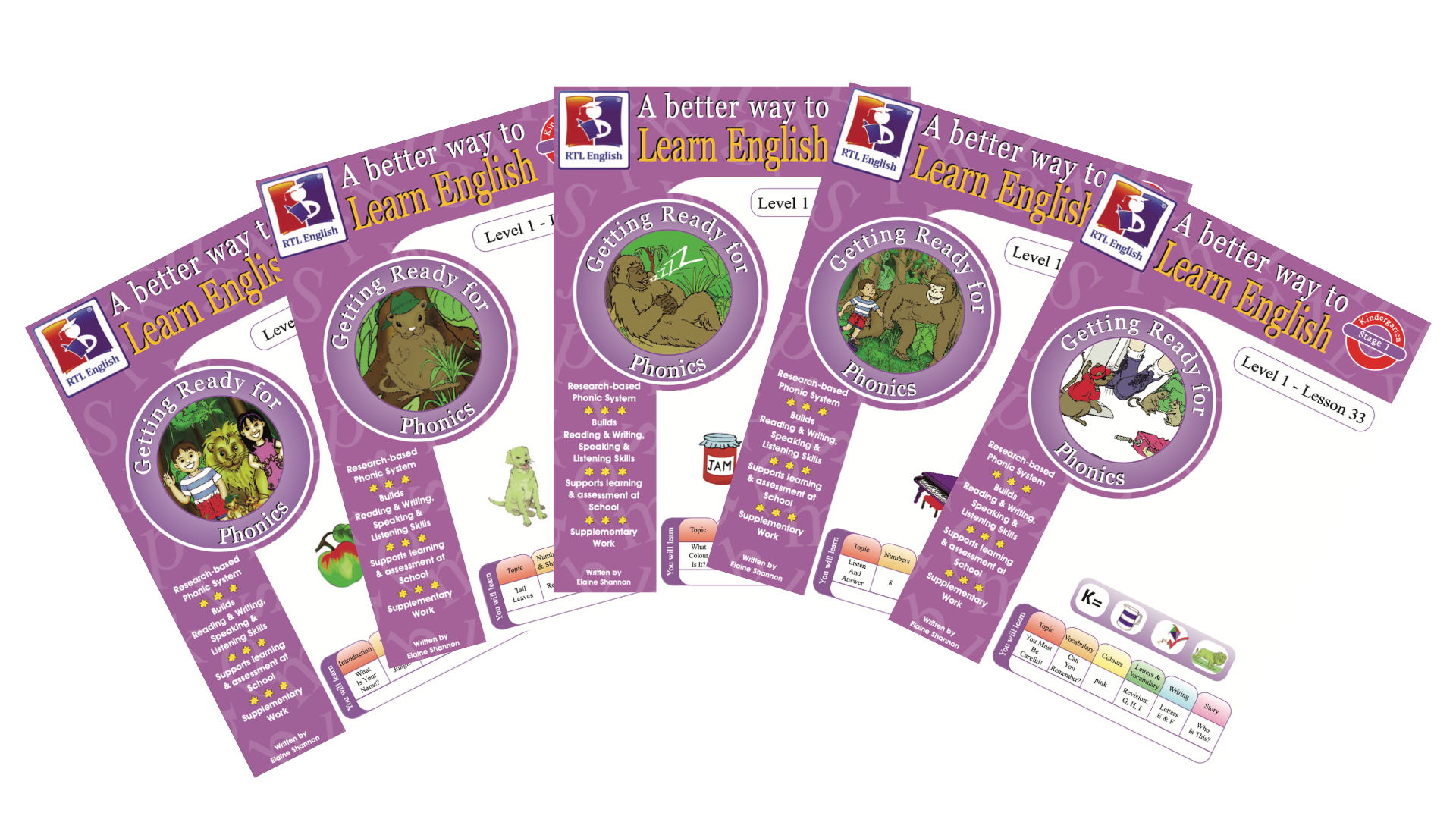 Level 1 - All 36 Workbook Covers