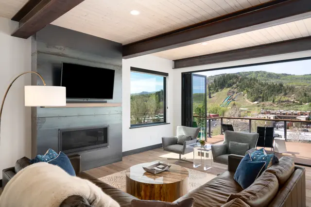 Steamboat entryway with curated objects