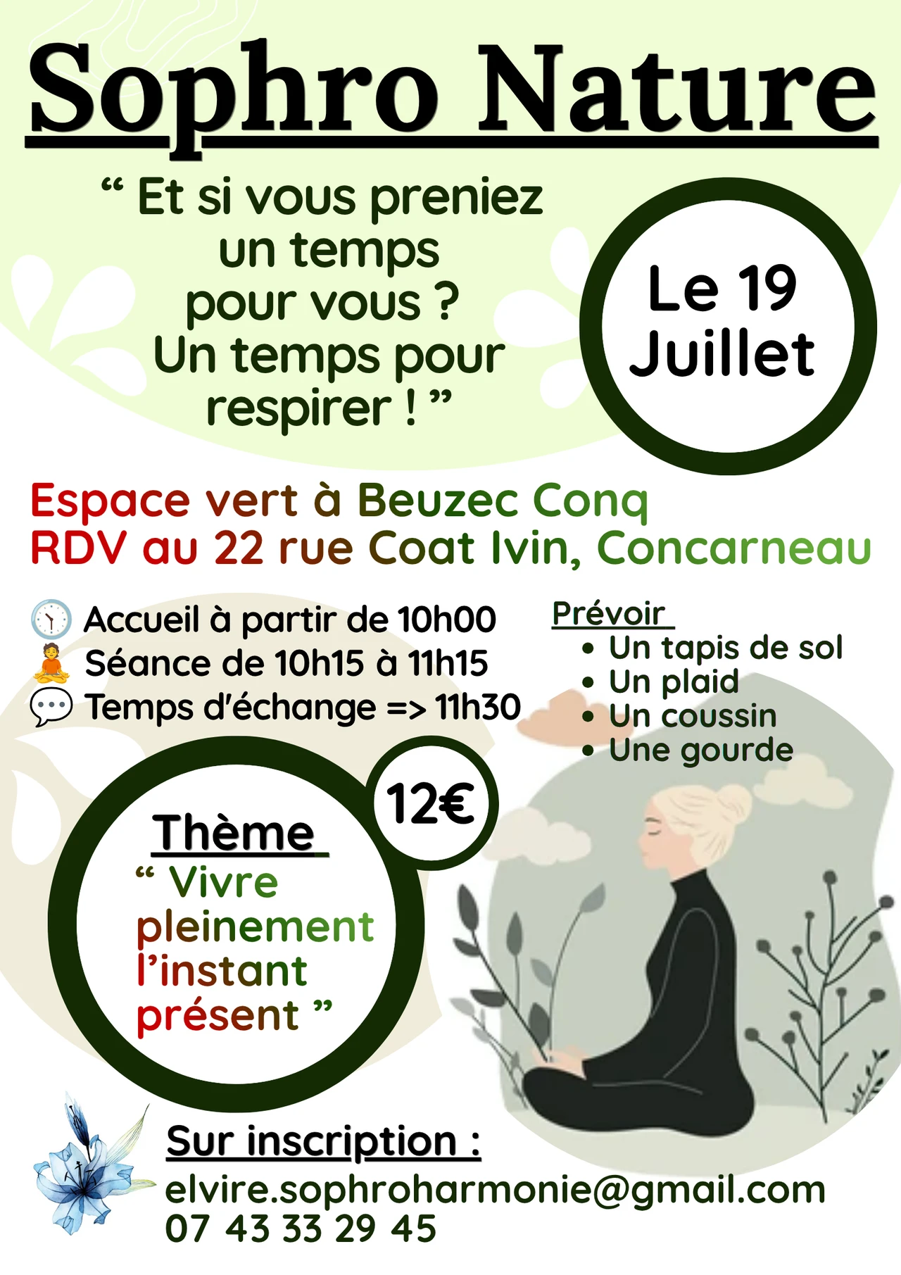 Affiche Sophro Nature Elvire Lacroix