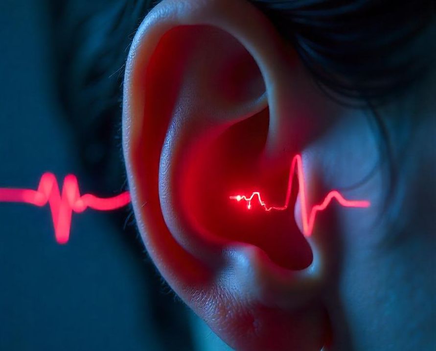 oreille qui percoit des sons désagréables