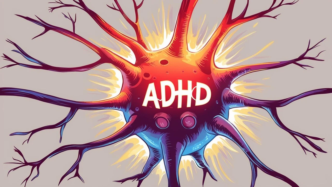 alt="Illustration d’un neurone pour expliquer le TDAH et son impact sur le cerveau des enfants et adultes"