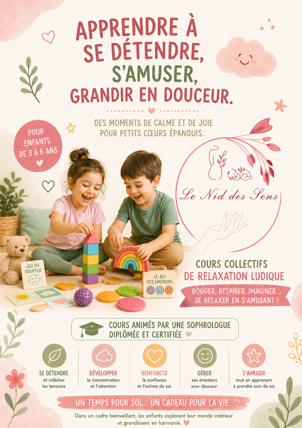 Séances de relaxation ludique pour enfants