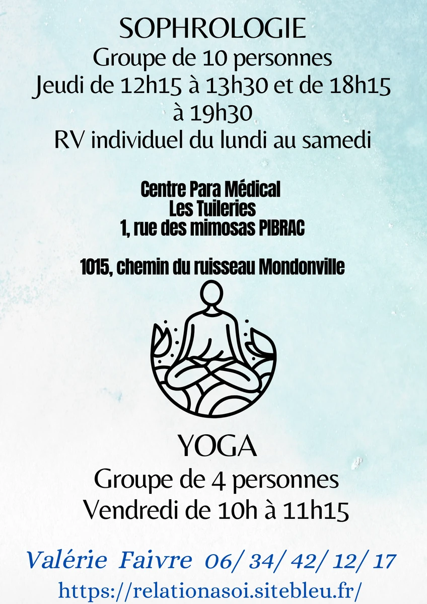 Octobre 2024!      Cours de yoga, groupe de 4 personnes