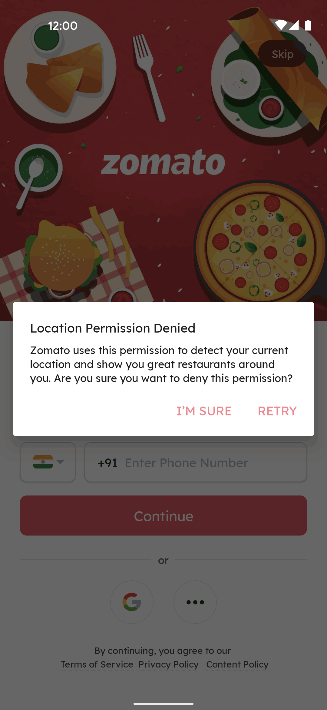 Zomato Android Screen | Mobbin