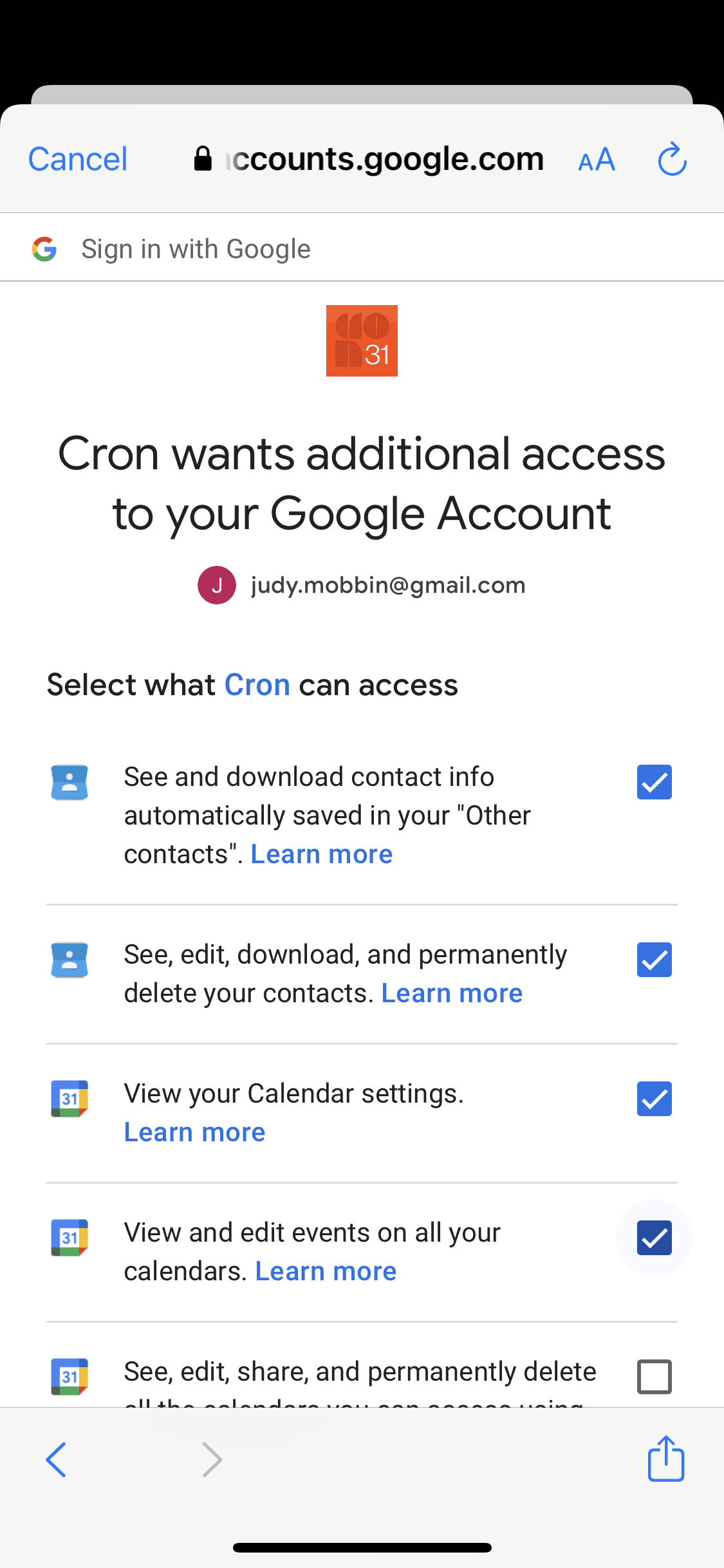 Cron Calendar IOS | Mobbin