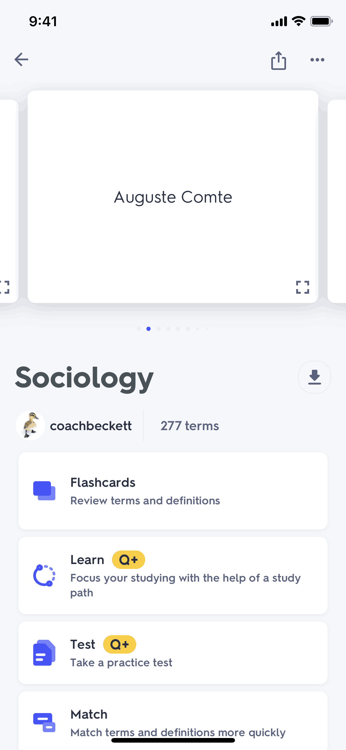 Quizlet IOS Screen | Mobbin