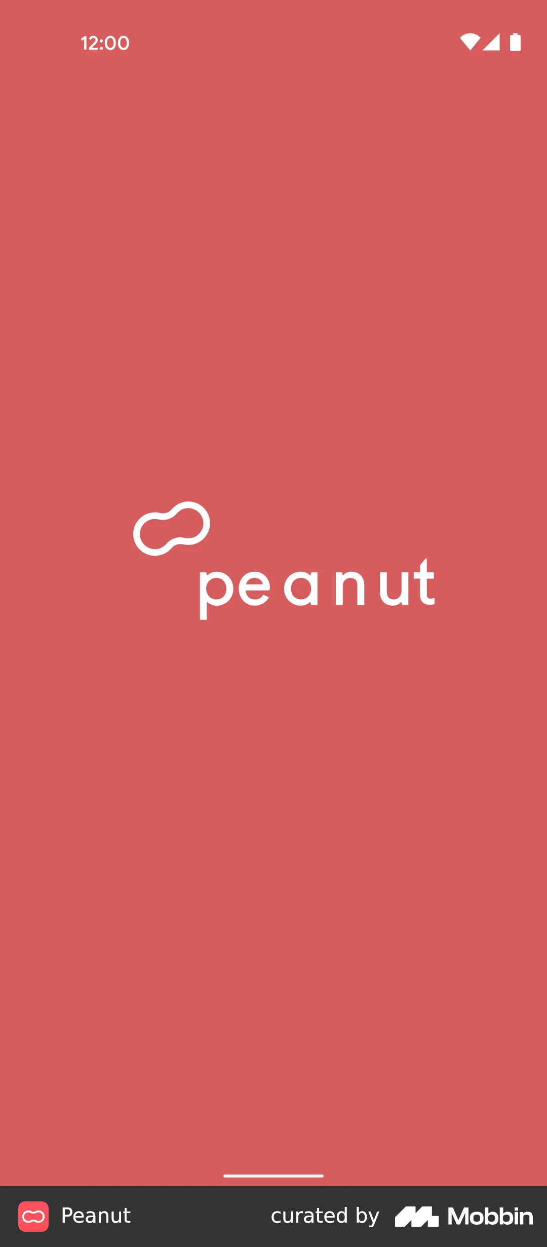 Peanut Onboarding screen