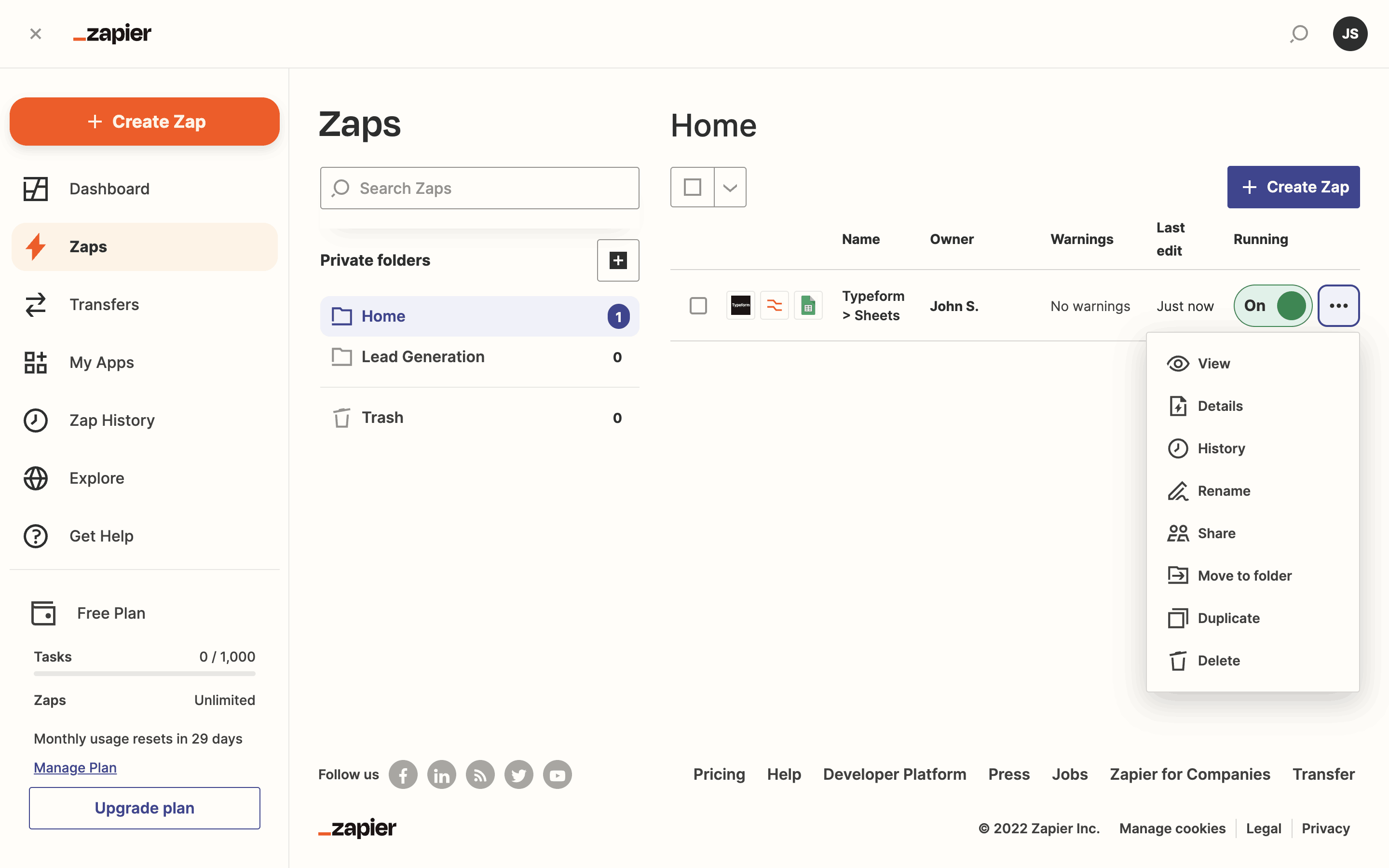 Zapier Web Screen | Mobbin