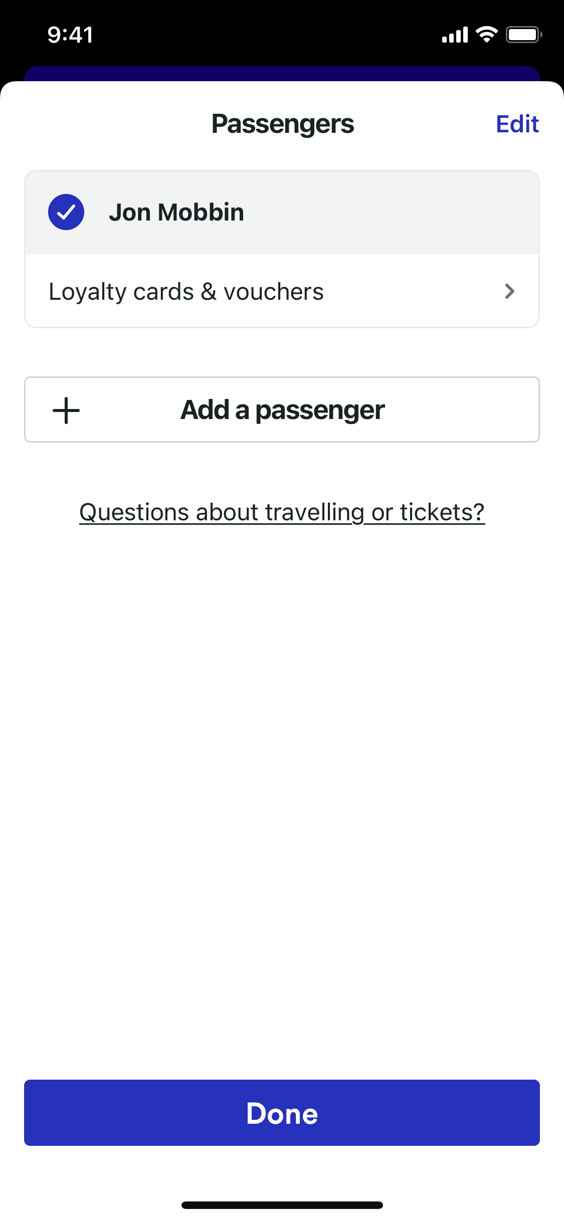 Trainline IOS Screen | Mobbin