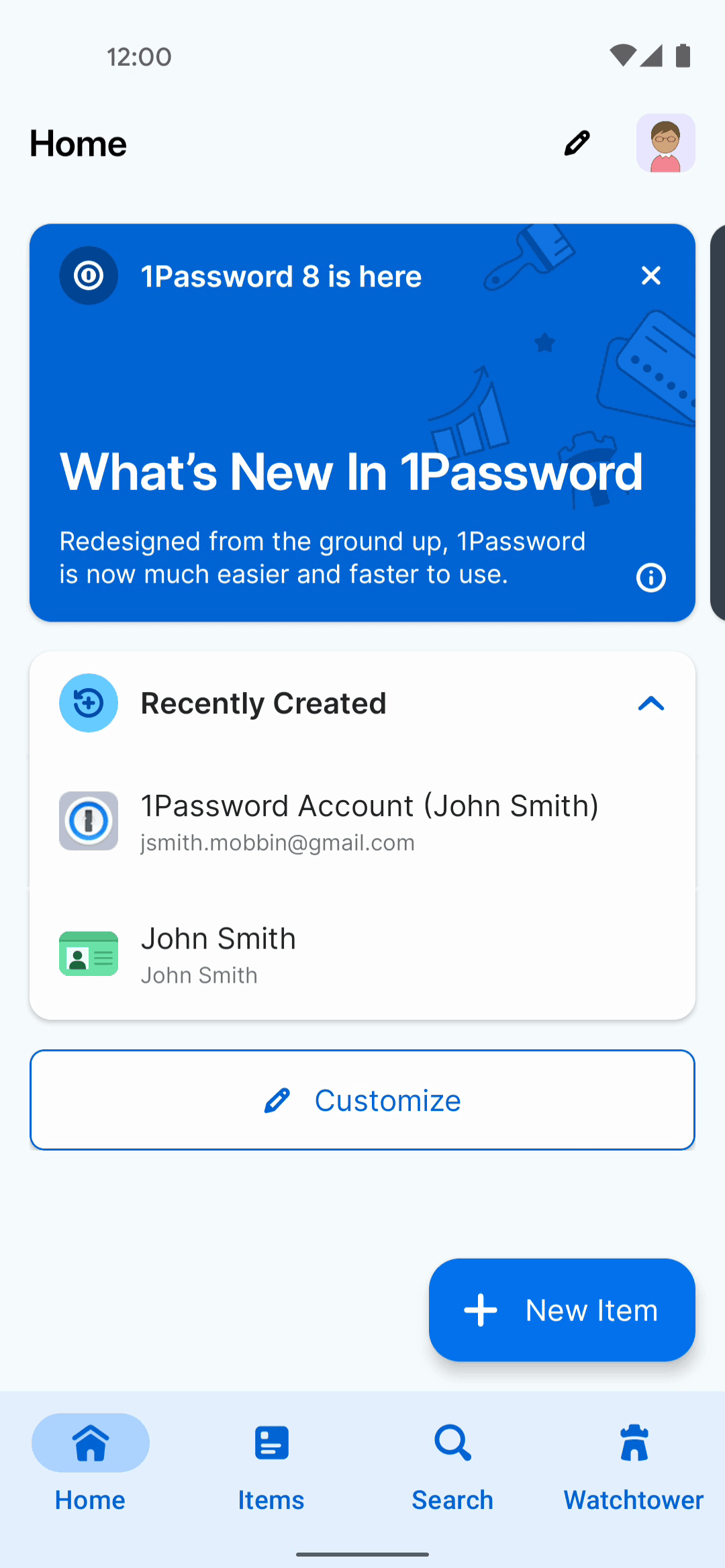 1Password Android Screen | Mobbin