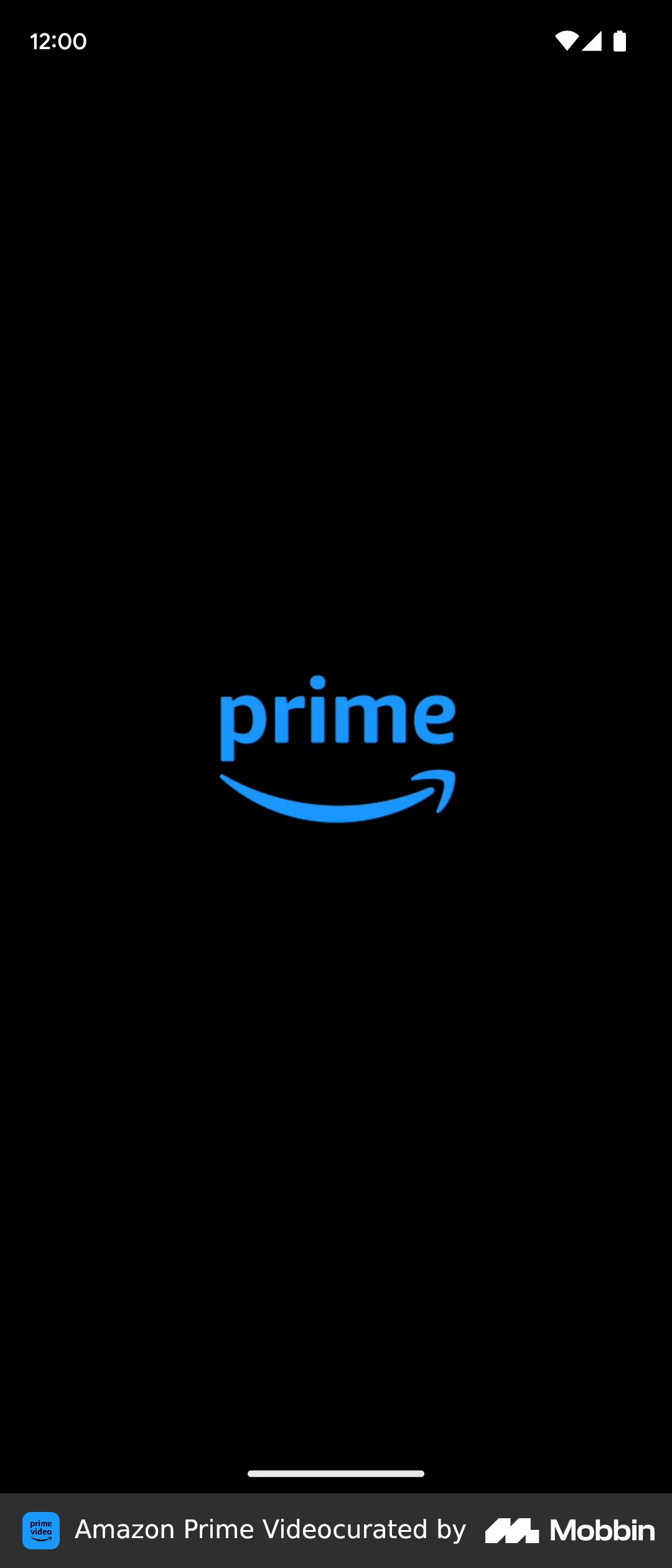 Amazon Prime Video screen