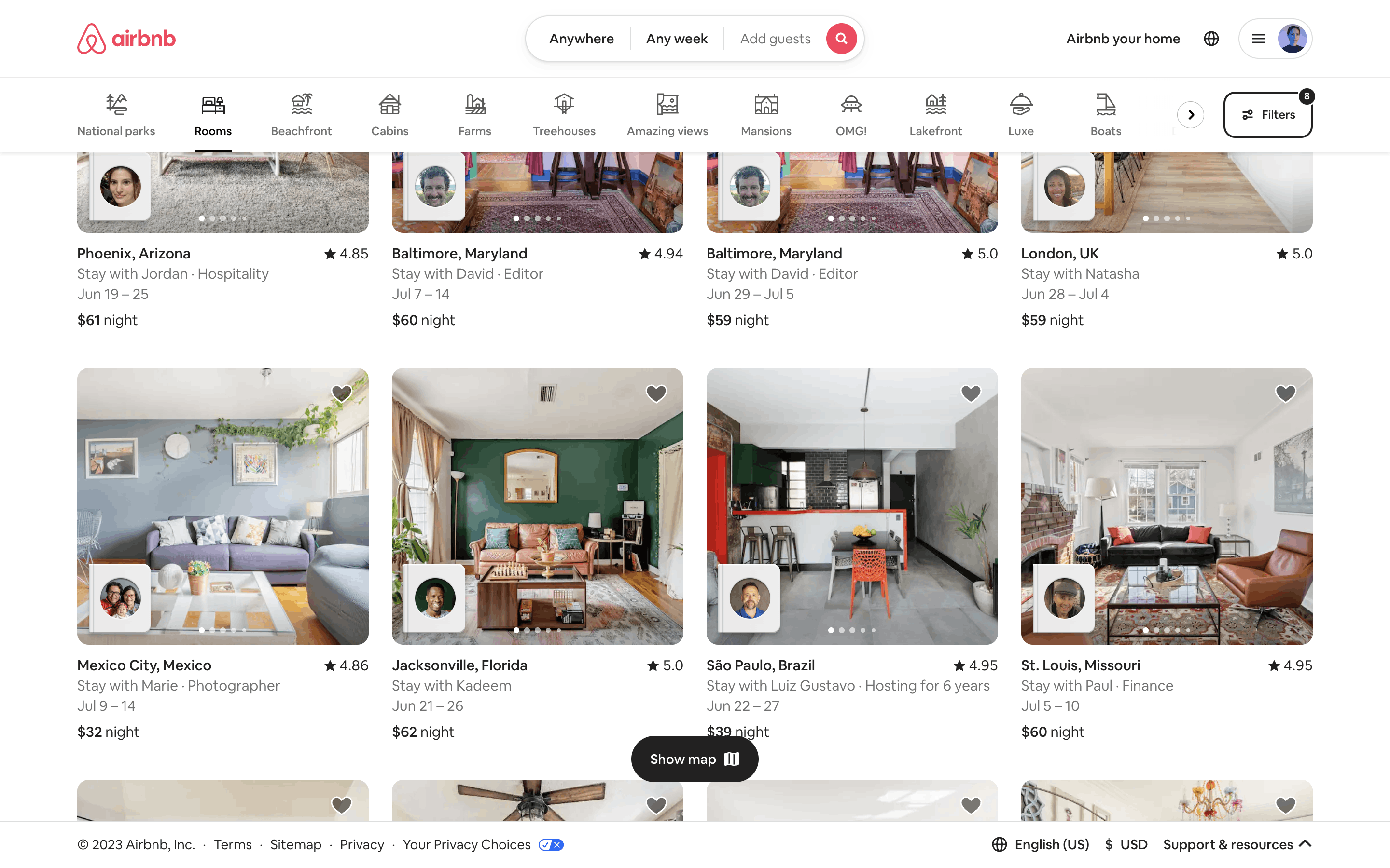 Airbnb Web Screen | Mobbin