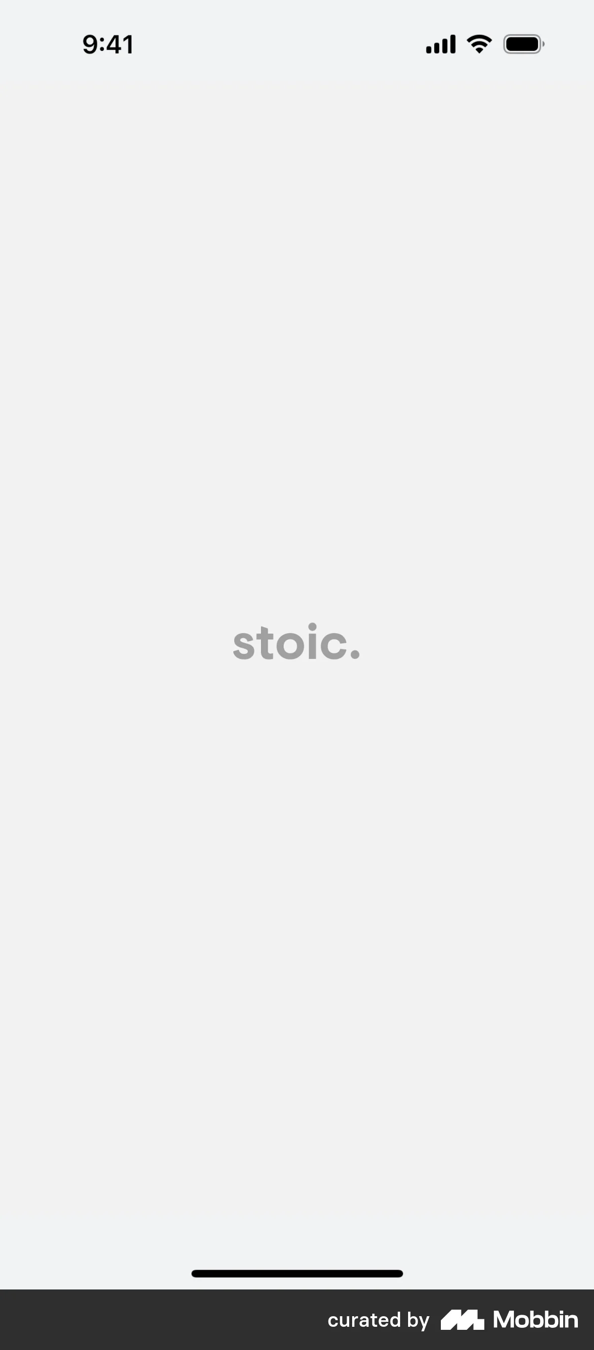 stoic. screen