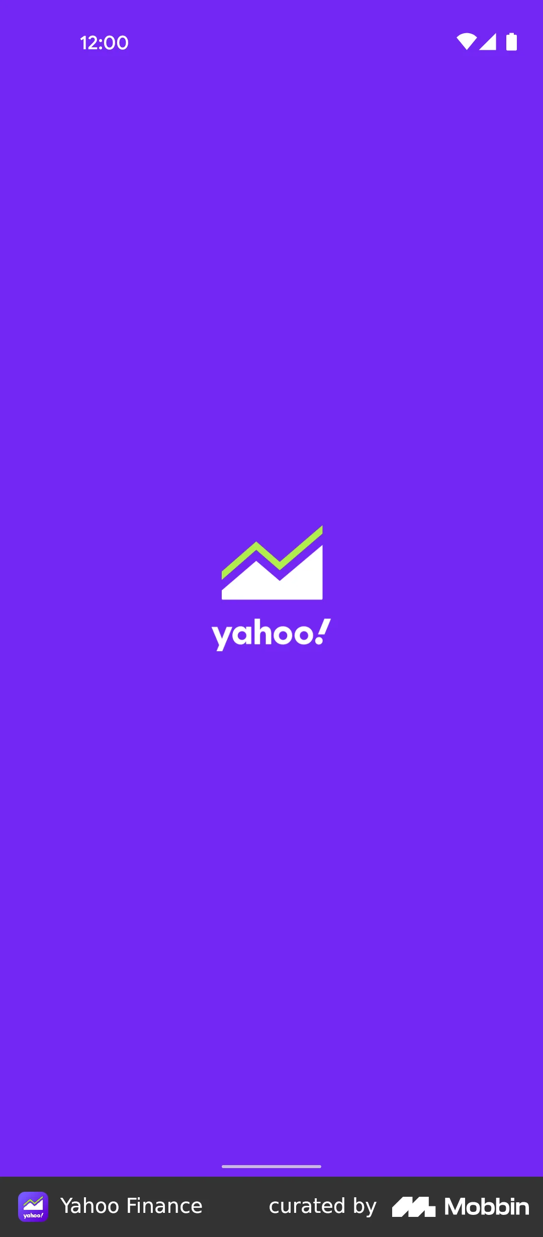 Yahoo Finance screen