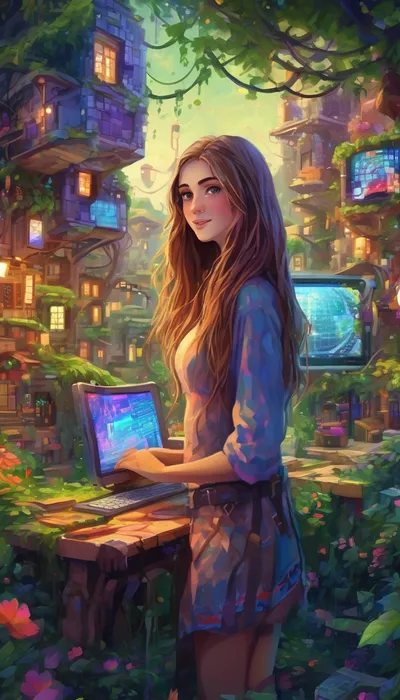 Ella's Digital Quest: Uncovering the Treasures of Online Ventures