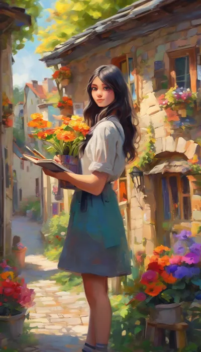 Maya's Masterpiece: A Brushstroke of Inspiration