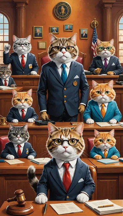 The Curious Cat vs. The Lonely Moon: A Whimsical Legal Tale