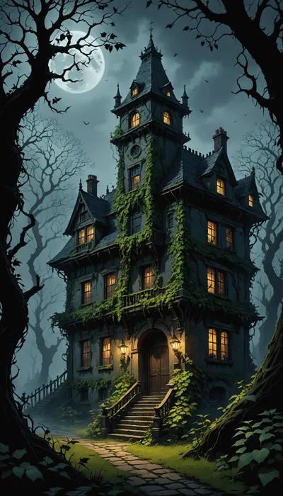 Secrets of Ravenshade Manor: A Night of Whispers and Shadows