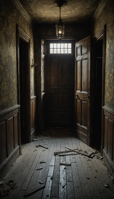 Whispers of the Attic: A Midnight Encounter in the Haunted Mansion