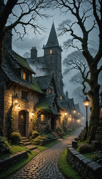 The Enchantment of the Moonlit Wisp in Eldergrove