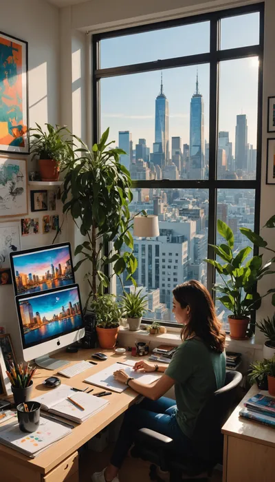 Mia's Digital Dream: From Graphic Designer to Online Entrepreneur