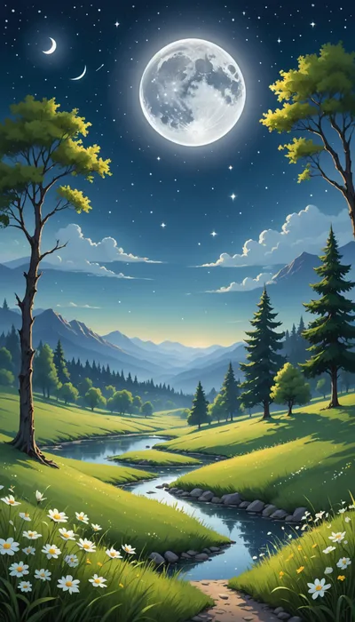 Arabella's Twilight Stroll: Nature's Lullaby and Dreams