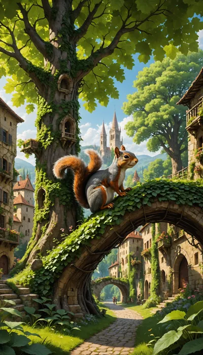 The Enchanted Acorn: Pip, the Squirrel Bard King of the Woodland Realms