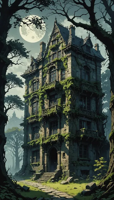 Sir Alistair and the Cursed Mansion of Shadows