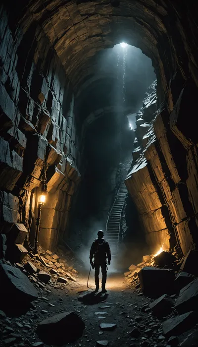 Eerie Glow in the Depths: A Miner’s Quandary